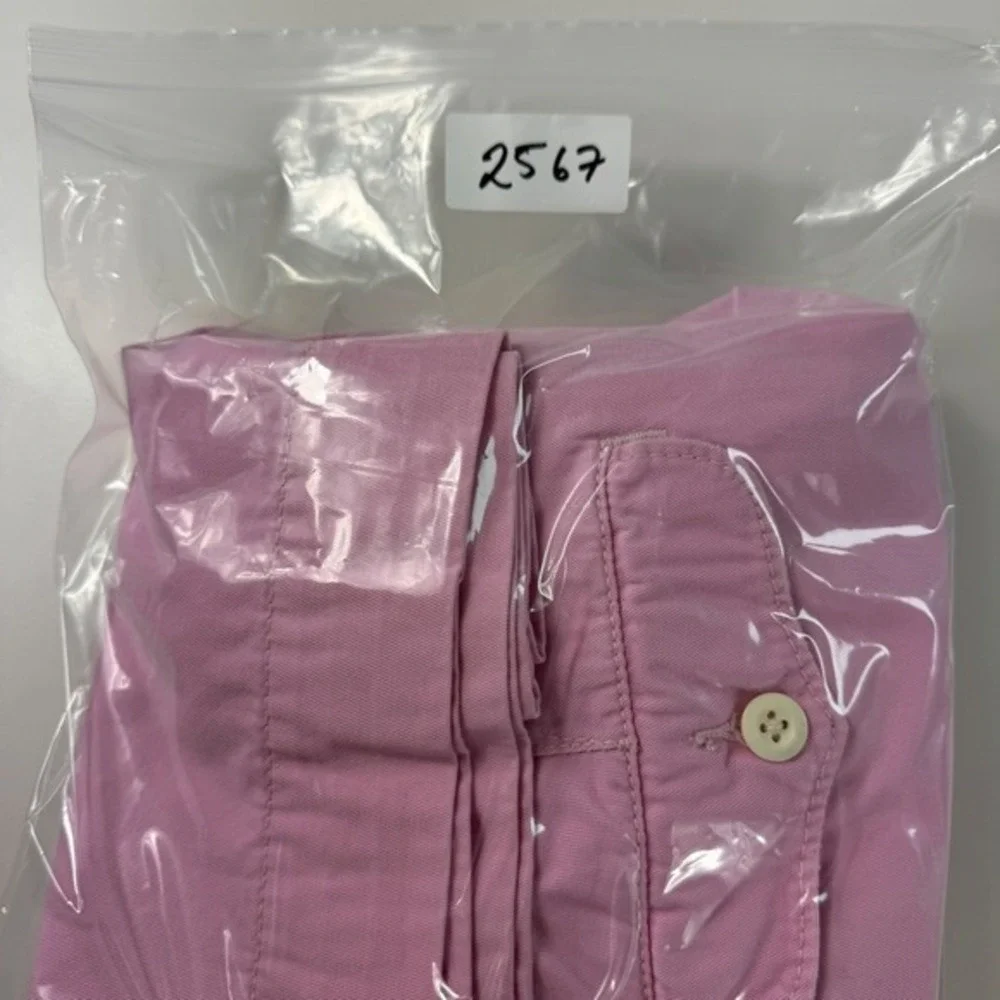 Vintage Polo Ralph Lauren Mens 34 Chino Shorts Pink Cotton Vintage Preppy Casual